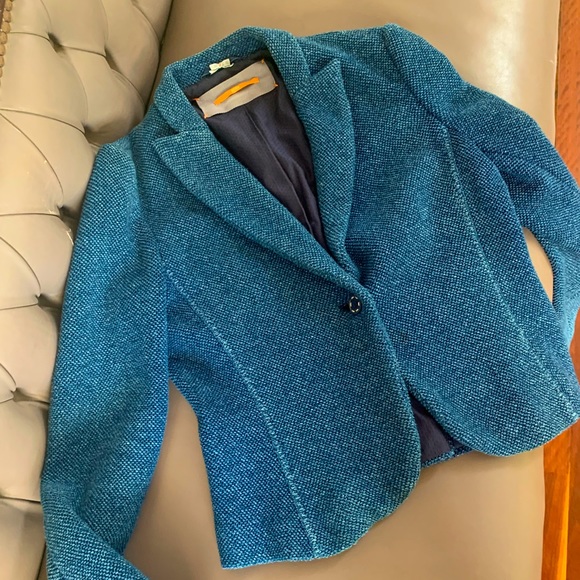 ⭐️ HOST PICK: Hugo Boss Orange fully lined blue jacket. Size 8. - Picture 5 of 12